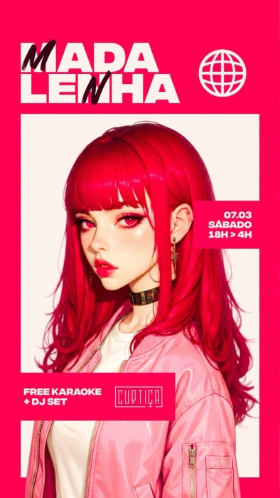 Evento: MADALENHA • 18h às 4h • Entrada Grátis até 19h