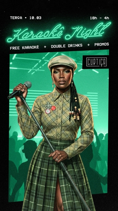 Evento: KARAOKÊ NIGHT • 18h às 4h • Entrada Grátis
