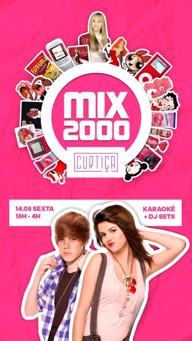 Evento: MIX2000 • 18h às 4h • Lista VIP até 20h