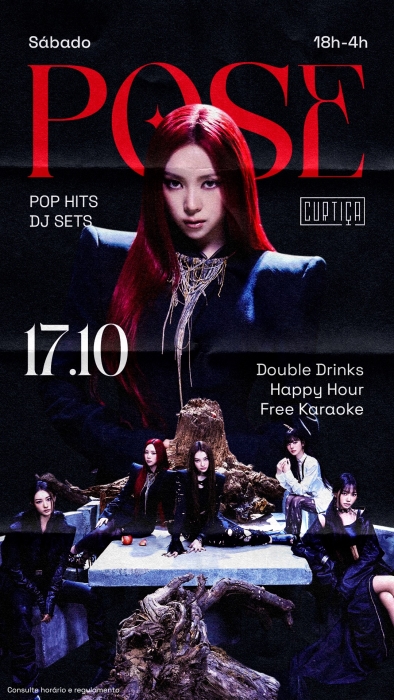 Evento: POSE • 18h às 4h • Lista VIP até 20h