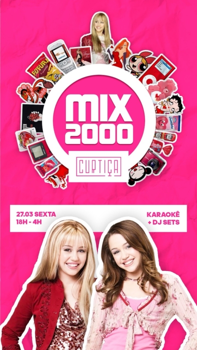 Evento: MIX2000 • 18h às 4h • Entrada Grátis até 20h